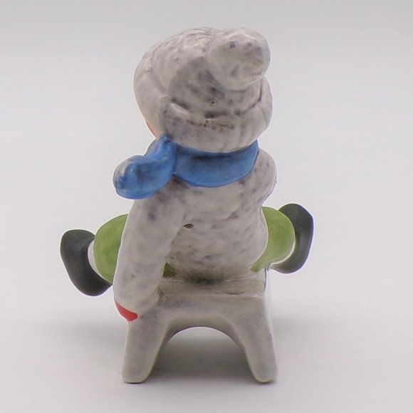 Boy on Sled Ceramic Figurine by Goebel - Picture 8 of 15